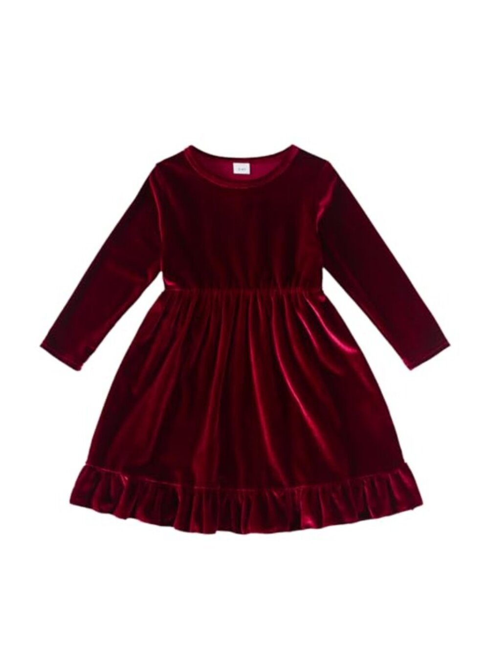 Girl Velvet Long Sleeve Dress Fall Winter Party Special Occasion